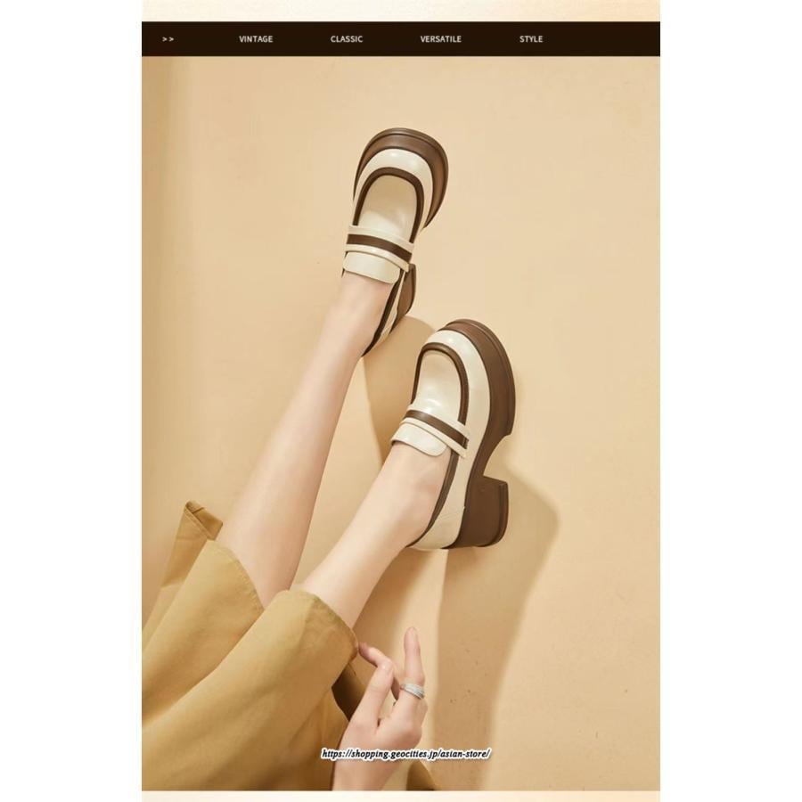 ローファー レディース 通学 通勤 学生 コンフォート 歩きやすい 疲れにくい 厚底ローファー カジュアルシューズ 痛くない グランドトゥ 春夏秋冬 フォーマル