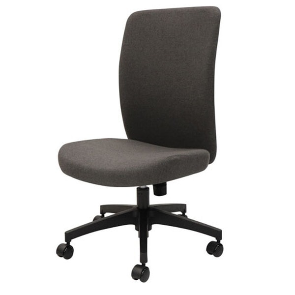 Netforce LGN-1-W-DGY ストーングレー ルグナチェア 肘無 布張り オフィスチェア シンプル メーカー直送 13,105円