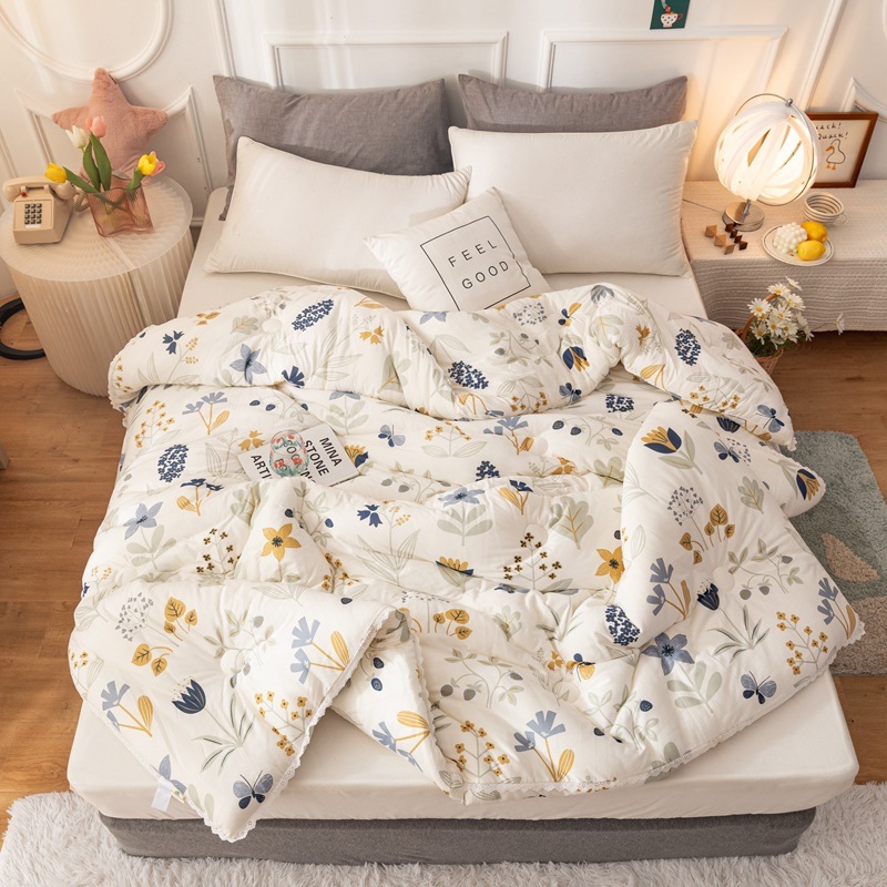 クラスaベビーグレードニットコットンサマーキルト洗える薄いキルトチルドサマーキルトエアコンサマー