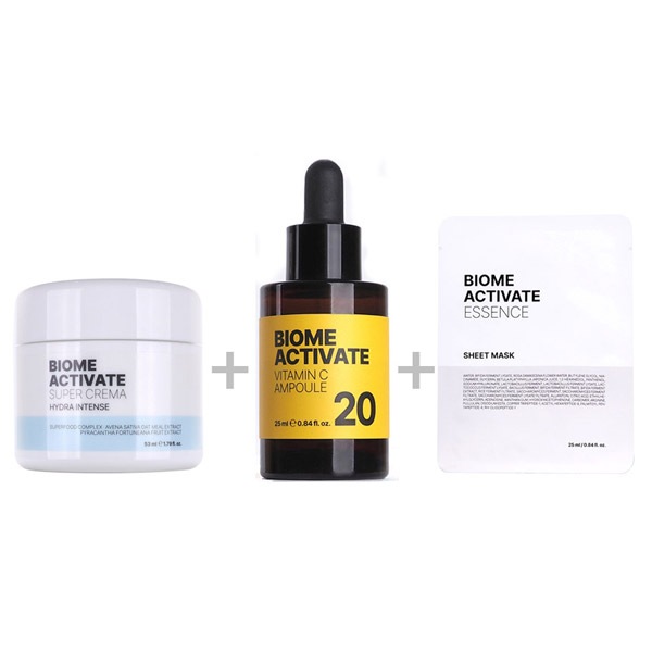 ビタミンC 20アンプル25ml+エッセンス 保湿シート マスクパック 10枚+スーパークレマハイドラ インテンスクリーム53ml