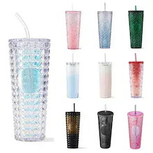 【即日出荷！本日限り】公式正規品 韓国タンブラー タンブラー ウィンタースノーフレーク ストローカップ 可愛い おしゃれ 誕生日