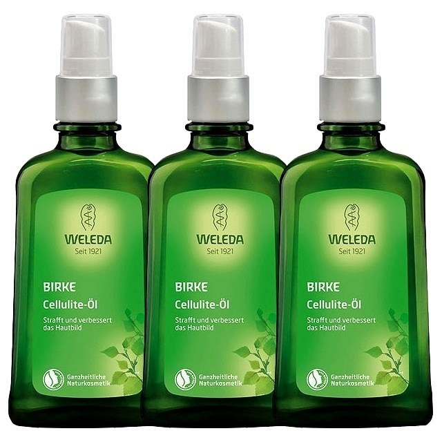 ヴェレダ ホワイトバーチ ボディシェイプオイル 100ml x 3 ポンプ付