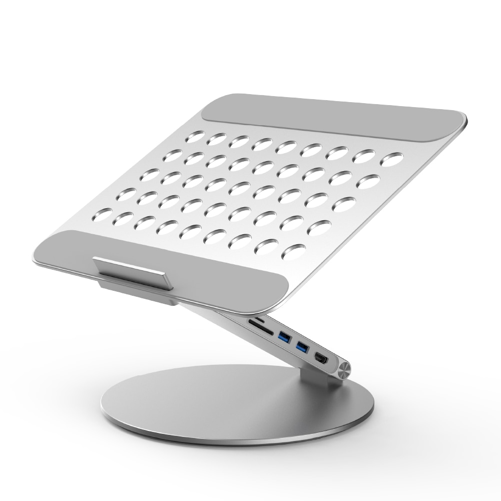 X5 Pro スタンド Macbook 対応 アイパッド ノートパソコン USB-C ハブ一体型 在宅勤務 タブレット HDMI出力対応 急速充電対応 放熱パッド 高さ調整可能 360度回転