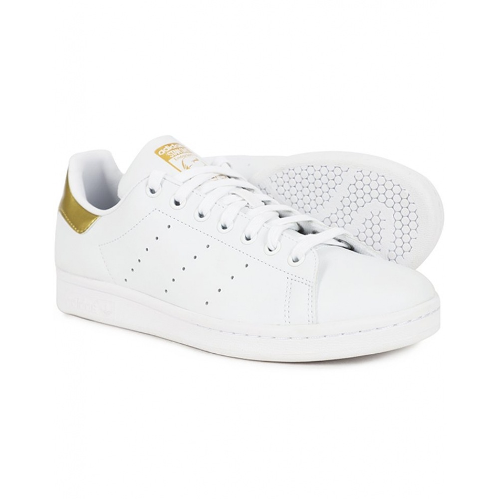 アディダス W スニーカースタンスミスホワイトゴールドメタリック