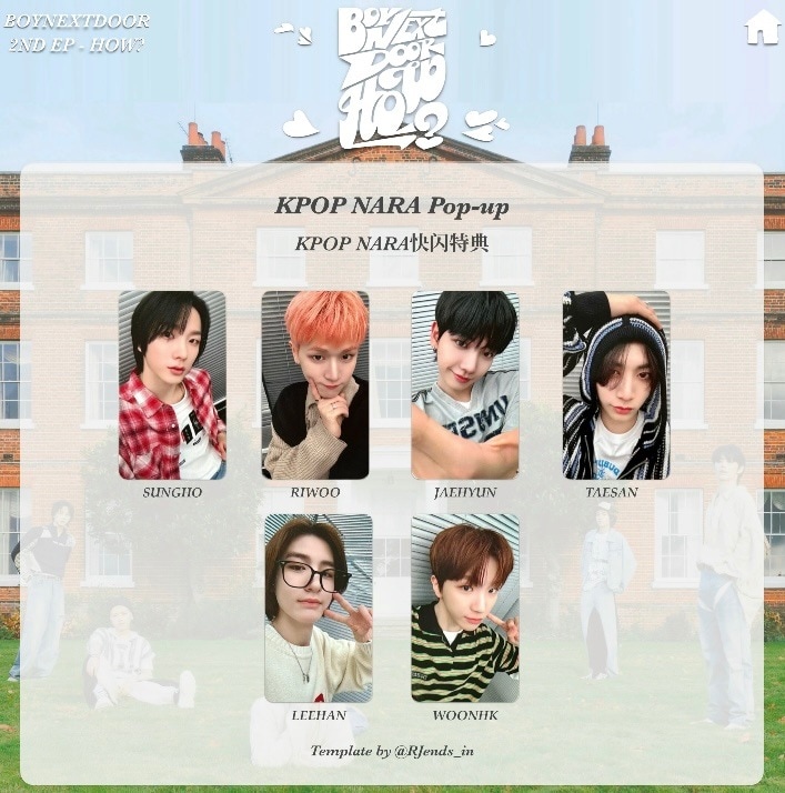 正規品 BOYNEXTDOOR KPOP NARA フラッシュ特典