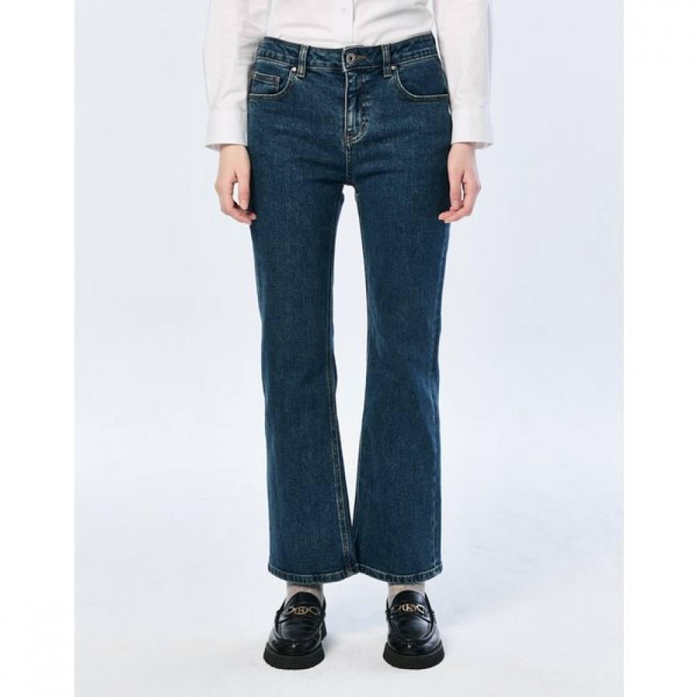 [25SS] [フレア] エッセンシャルフレアフィットデニムパンツネイビーHSPA5BC83N2