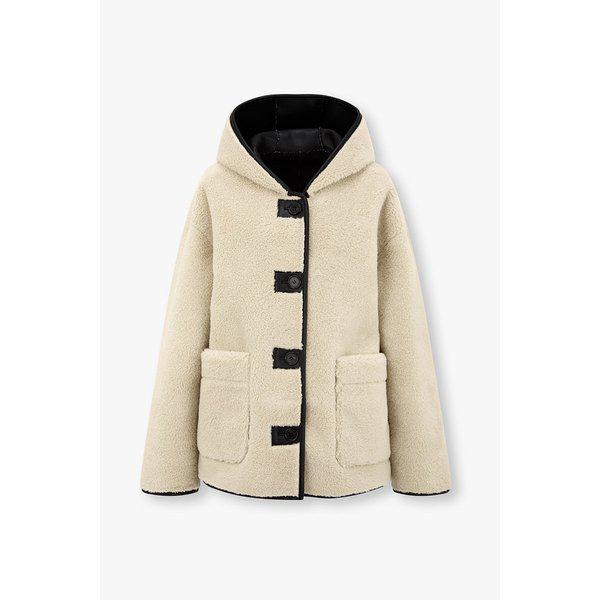 リバーシブルフーディシンセティックレザージャンパー9105461113099