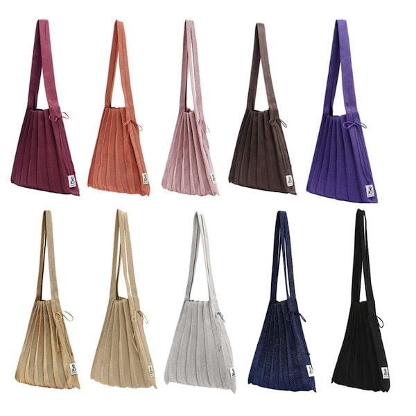 【JOSEPH&STACEY】★24SS★ Lucky Pleats Knit M 新色 韓国発 JOSEPH&STACEY】Lucky Pleats Knit M Starry 全14色 韓国