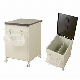 ベランダランドリーボックス 小物収納カゴ付き ベランダ収納 ランドリー収納 収納庫