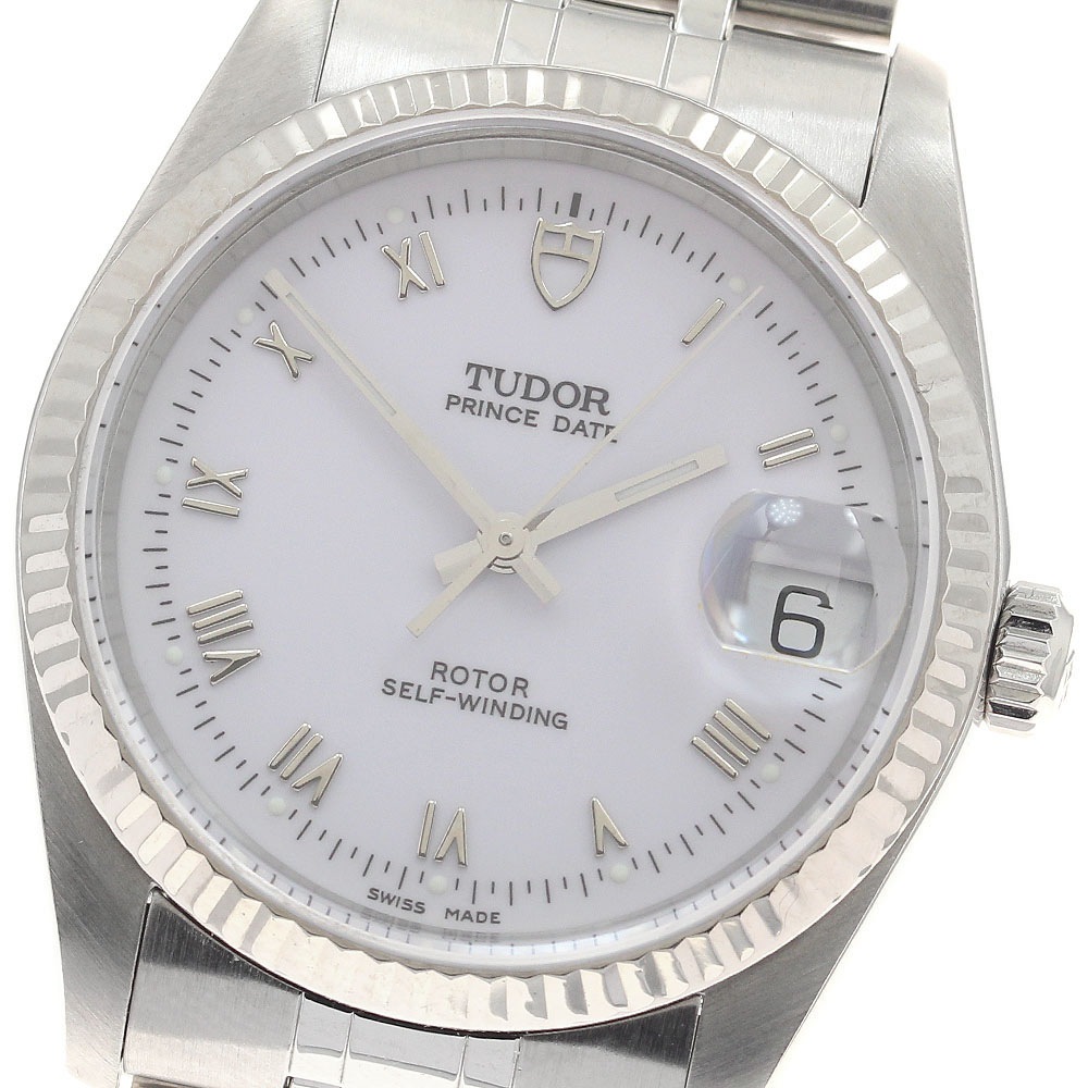 チュードル TUDOR 74034 プリンスデイト WGベゼル 自動巻き メンズ _952745【中古】