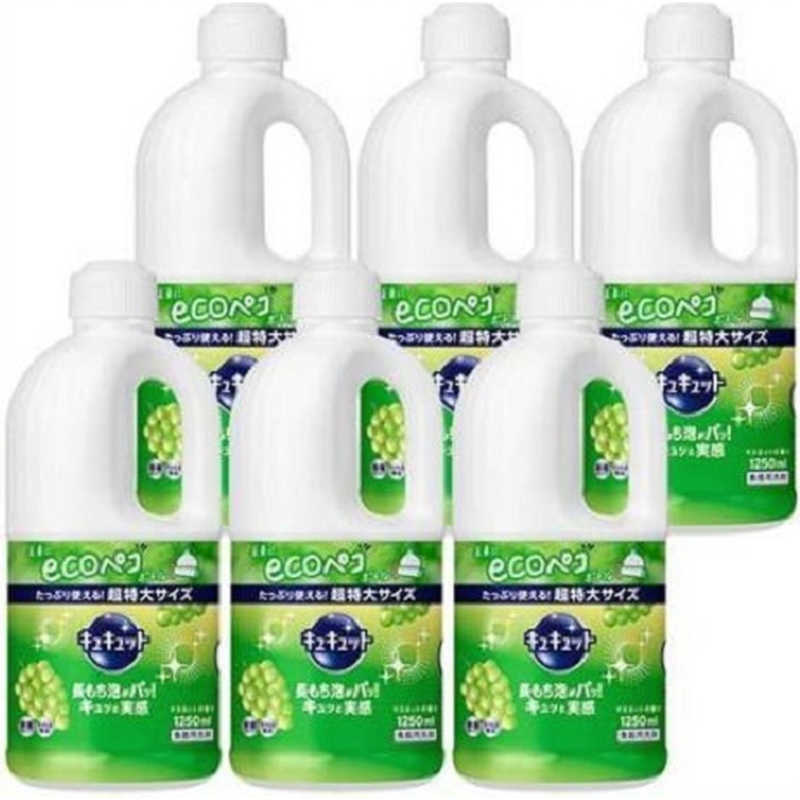 花王　(ケース販売) キュキュット マスカットの香り つめかえ用 1250mL×6個