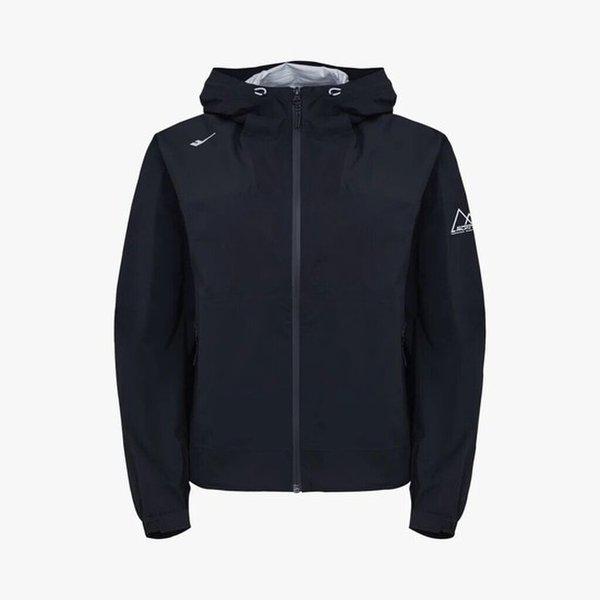 女性フード 2.5LAYER 軽量防水トレイルランニングジャケット ウインドブレーカージャンパー / PR3WJ24S122_GN