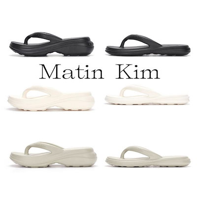 ☆MATIN KIM☆ MATINFOM FLATFORM FLIP FLOP 韓国発 大人気 MATIN KIM] MATINFOM FLATFORM FLIP FLOP IN WHITE | もごつ