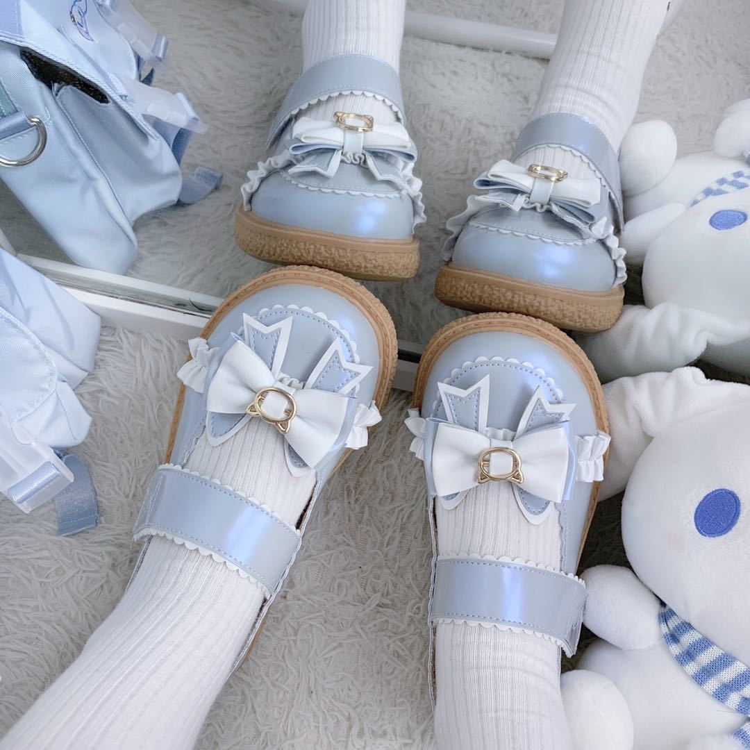 厚底スニーカー 厚底ブーツ丸首が可愛い学生優しい女の子制服靴ロリータ靴