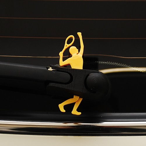テニススタードーム 3D 背面 ワイパーカバー ミニクーパーアクセサリー