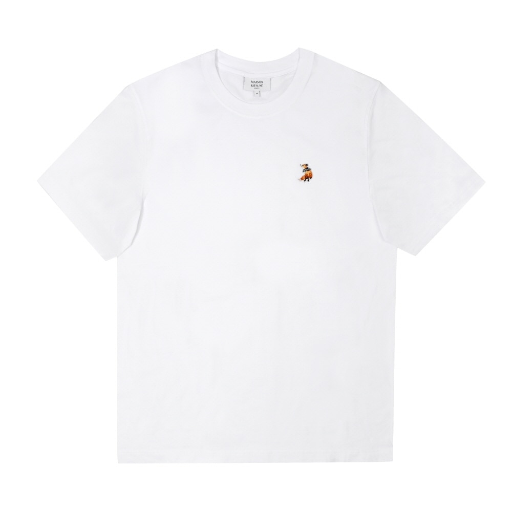 メゾンキツネ メンズ ドリーミング フォックス パッチ 半袖Tシャツ P100 QM00102KJ7026