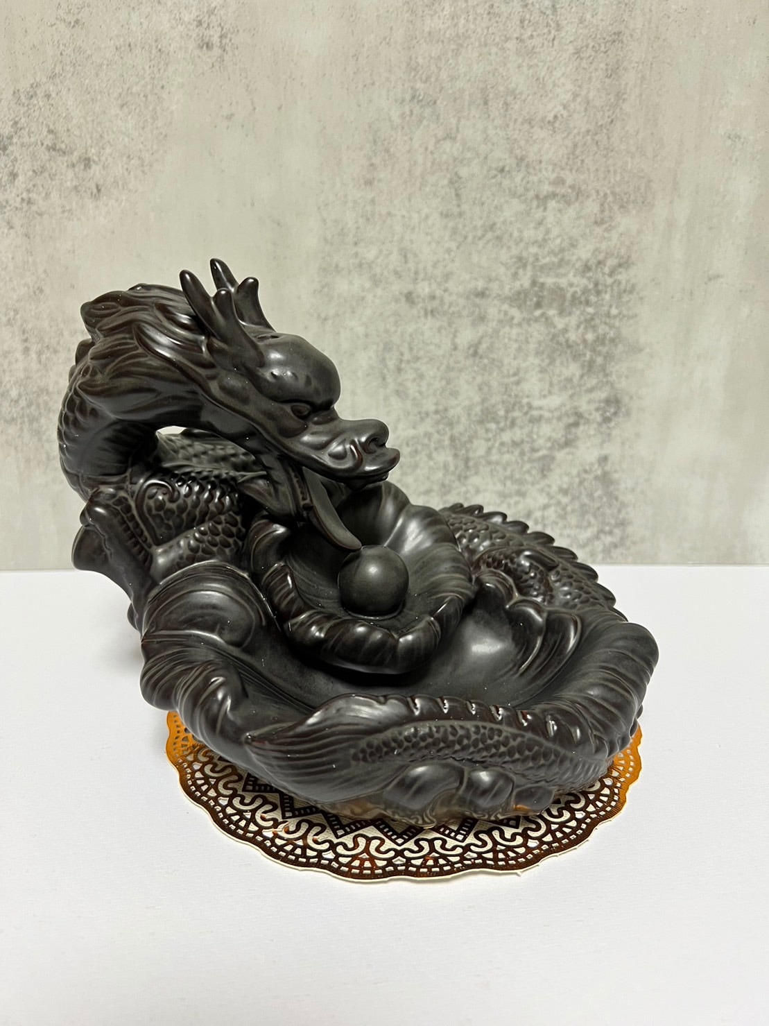 龍神お香立て　香炉龍　流川香　お香&ピンセッ