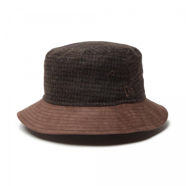 ニューエラ NEW ERA バケット01 Gun Club Check ブラウン ダークブラウンスウェードブリム 14307415 帽子