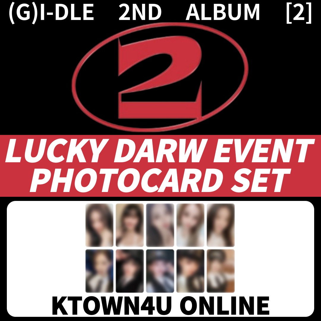 Cube Entertainment[セット] (G)I-DLE 2nd Album [2] KTOWN4U ONLINE LUCKY DRAW EVENT 特典フォトカード