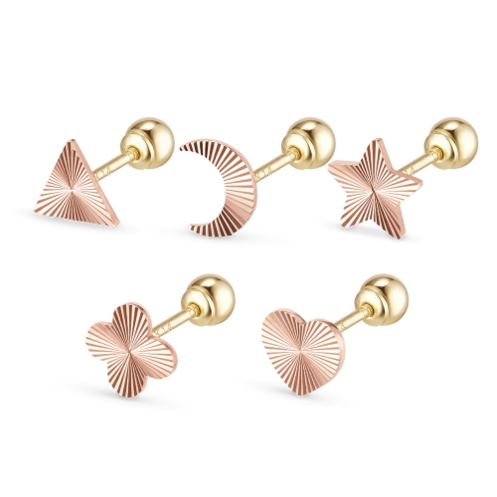 ドロシー 14k クッキングカッティングシェイプピアス (5タイプ) (1個)