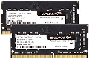 Team ノートPC用メモリ SO-DIMM DDR4 3200MHz PC4-25600 16GBx2枚組 32GBkit 日本国内無期限正規保証