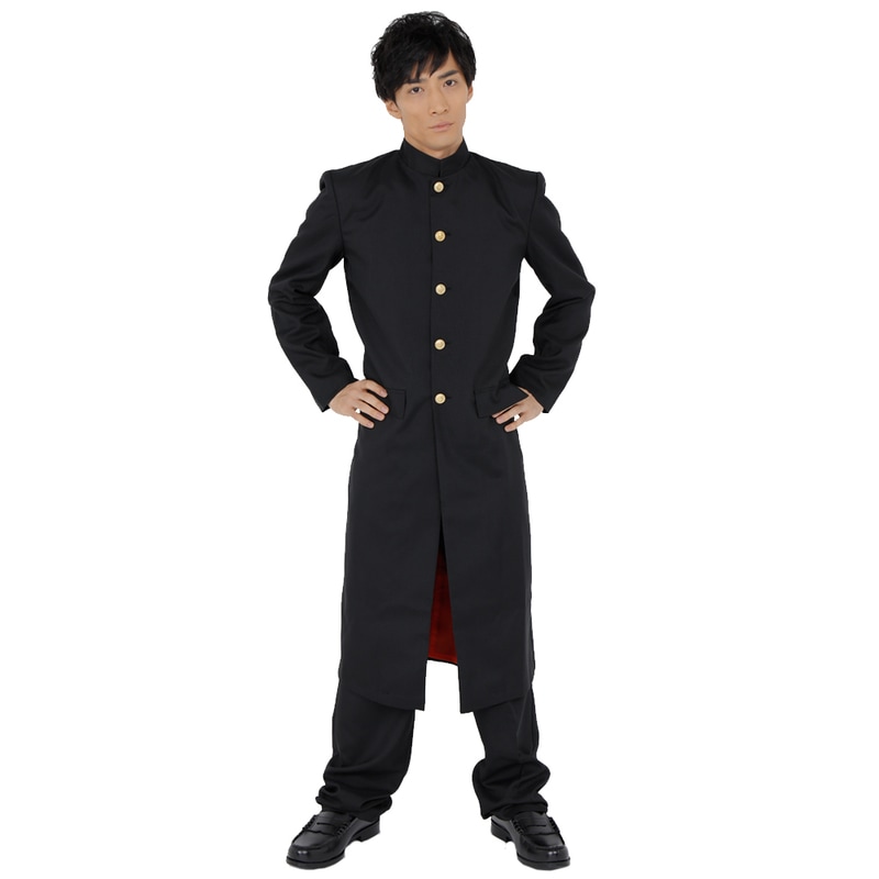 コスプレ 仮装 Patymo 長ラン 【 コスプレ 衣装 ハロウィン 仮装 コスチューム メンズ 制服 学ラン 男性用 余興 男子生徒 学生服 大人用 パーティーグッズ 】