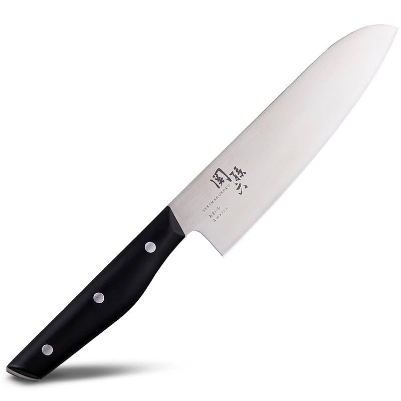 貝印 三徳 包丁 関孫六 あまいろ 165mm 日本製 食洗器対応 ステンレス 樹脂ハンドル AB5486