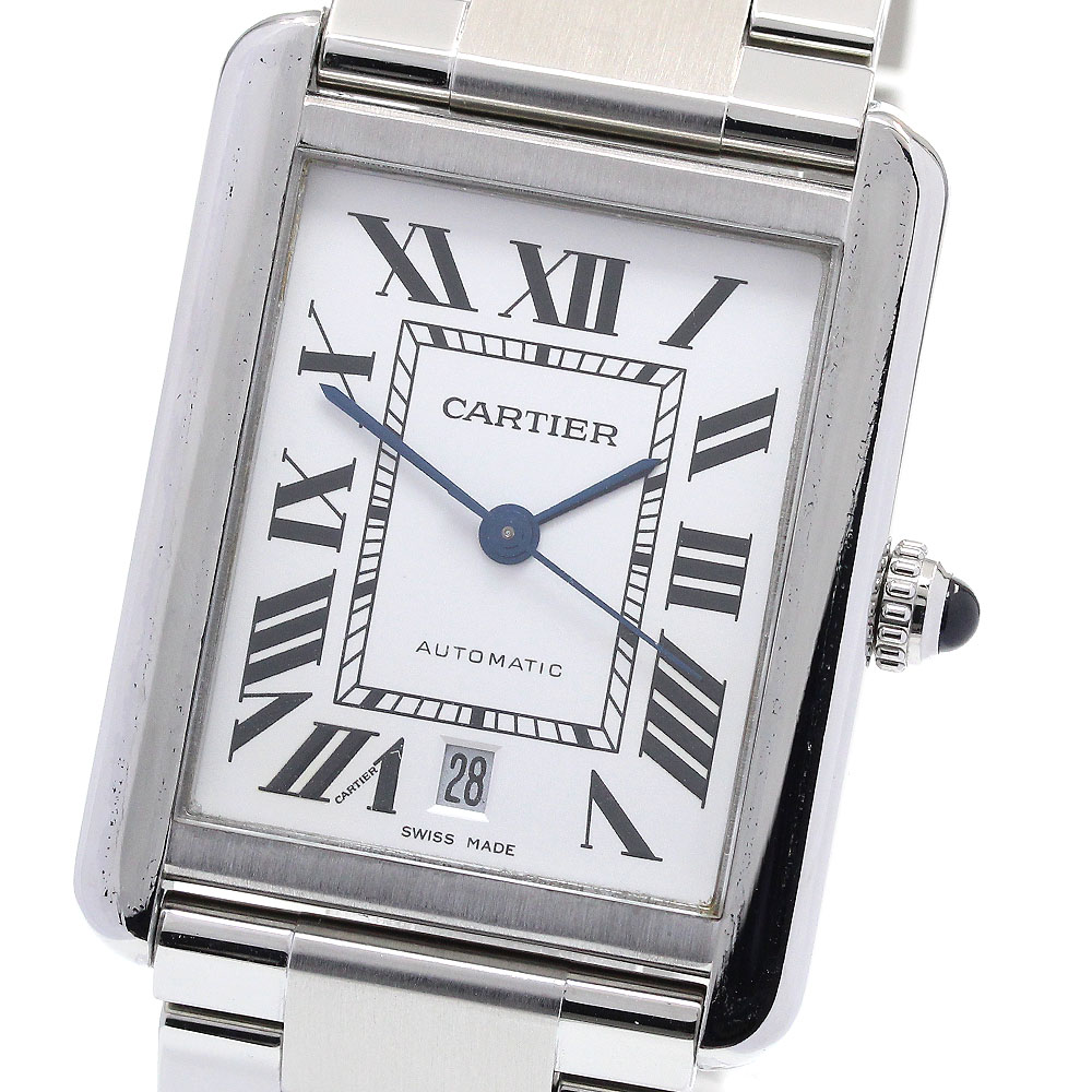 カルティエ CARTIER W5200028 タンクソロ XL デイト 自動巻き メンズ _845759【中古】