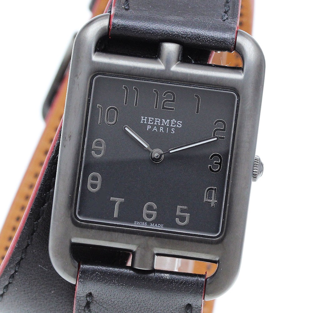 エルメス HERMES CC3.711 ケープコッドGM シャドウ クォーツ ボーイズ 美品 _908807【中古】