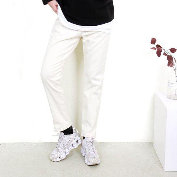 HスタイルBUM裏起毛ボンディングスキニー/スラックス/バンディングパンツ/ストレート/冬