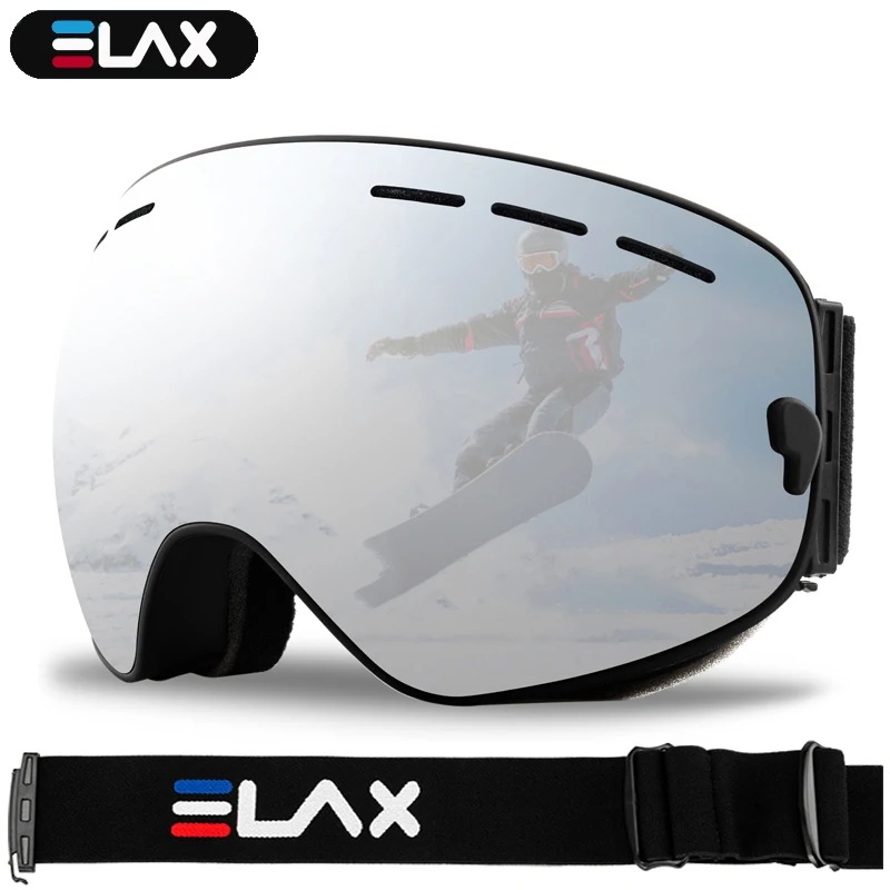 Elax-防曇および防曇ゴーグル,スノーボード,雪,アウトドアスポーツ用の新しいゴーグル