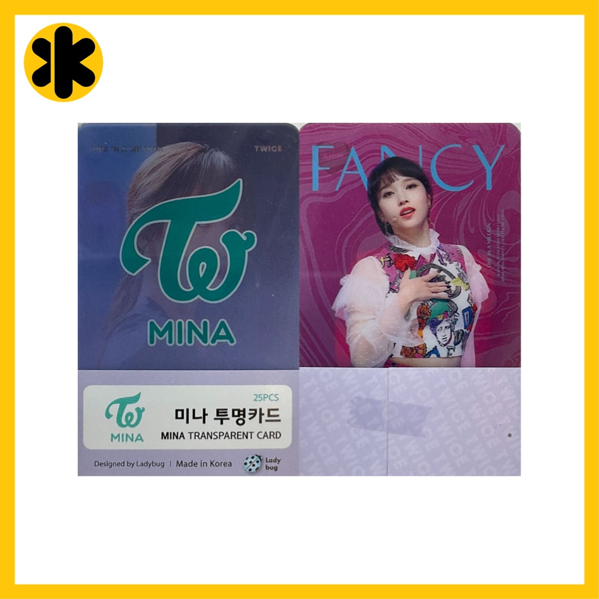 Qoo10] TWICE MINA クリアカードセット