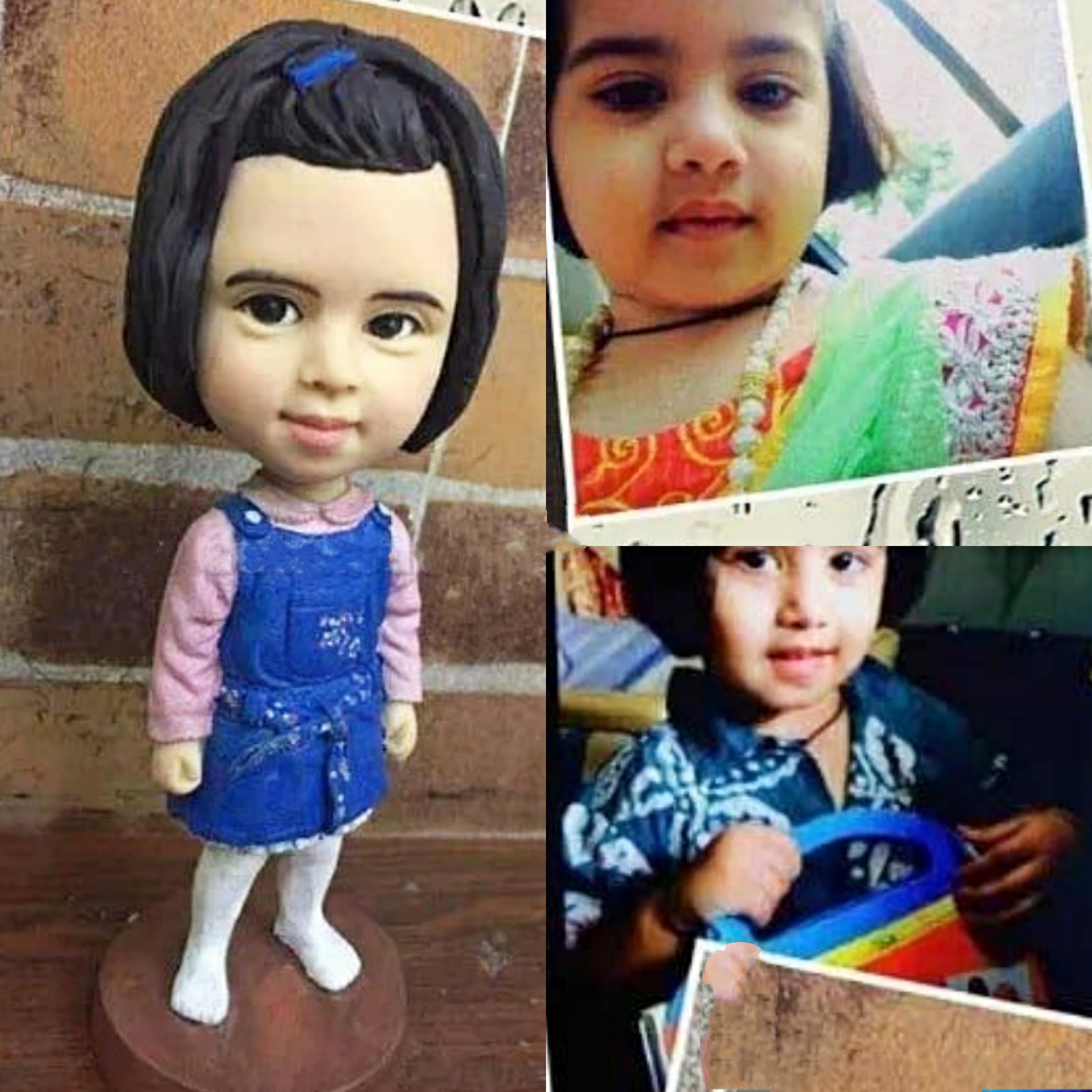 【オーダーメイド】3D肖像画 似顔絵 写真 人形 フィギュア 誕生日 ベビー 赤ちゃん キッズ 子供 幼児 出産祝い