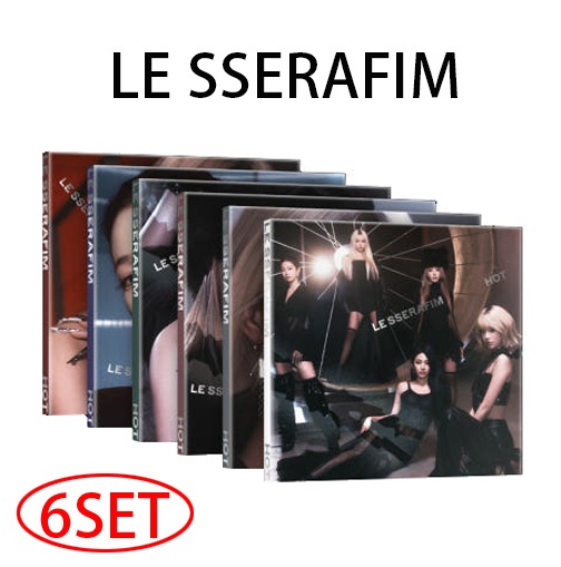 [6種SET] ルセラフィム - 5th Mini Album HOT (COMPACT ver.) LE SSERAFIM