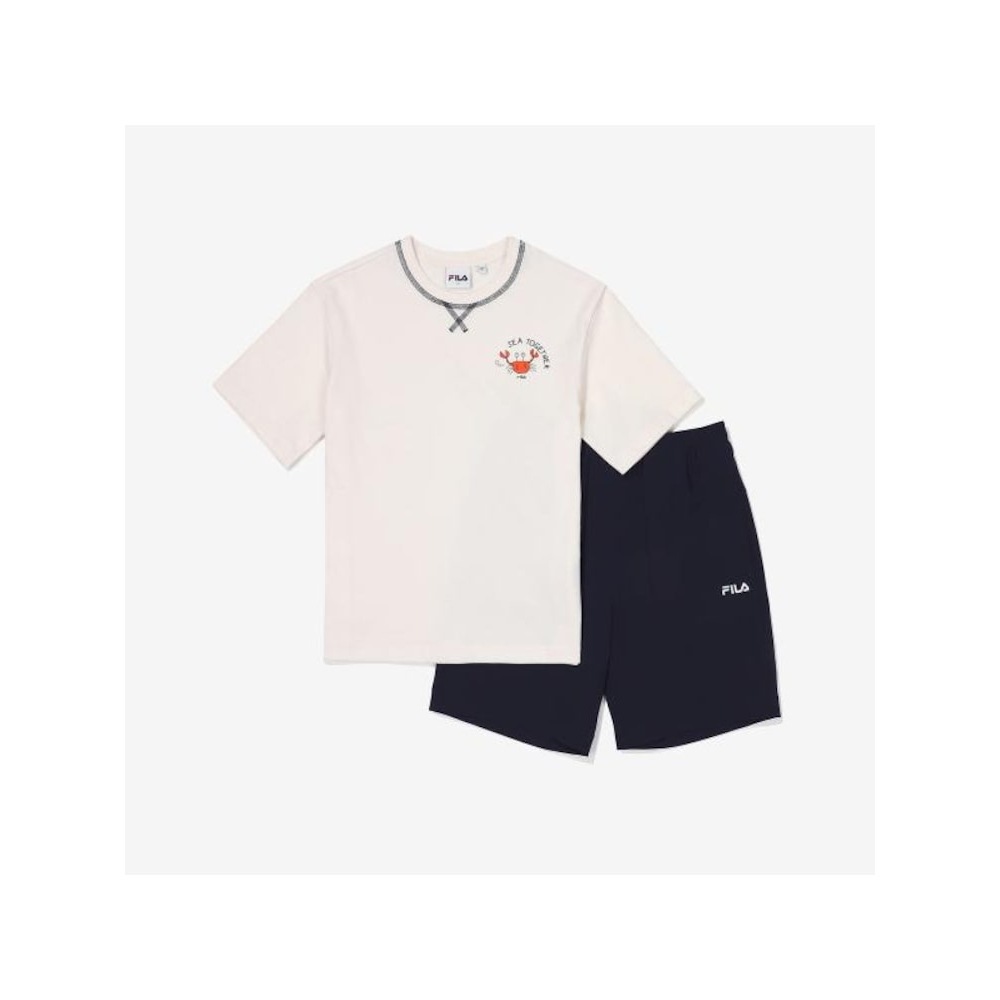 [FILA KIDS] マリングラフィックセットアップ (FK2FSF2301X_BOW) Q0ZFK2FSF2301XBOW