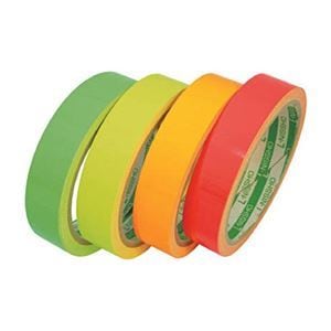 (まとめ) 日東エルマテリアル 蛍光テープ 45mm×5m レモンイエロー LK-45LY 1巻 (×3セット)