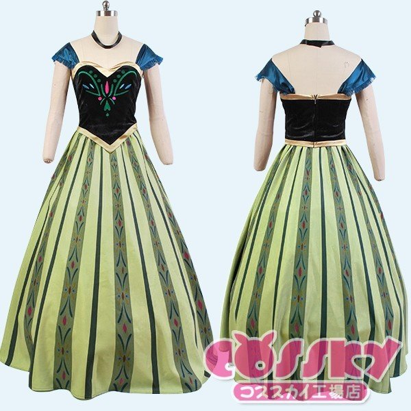 アナと雪の女王 コスプレ アンナ コスプレ 衣装 アナ Anna コスチューム ワンピース 大人 プリンセス 仮装 ハロウィン