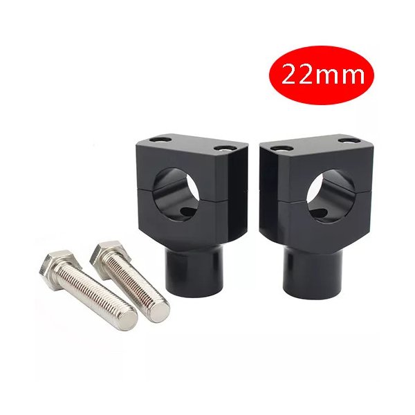 ハーレー ホンダ カワサキ スズキ ヤマハ 22mm 25mm用 オートバイハンドルバーリフトキット 1インチ 7/8インチ アルミニウム取り