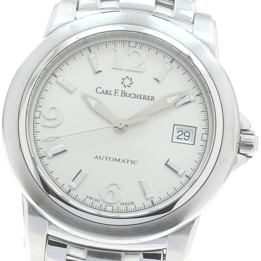 カール F.ブヘラ CARL F.BUCHERER 2824.620 デイト 自動巻き メンズ 良品 _879295【中古】