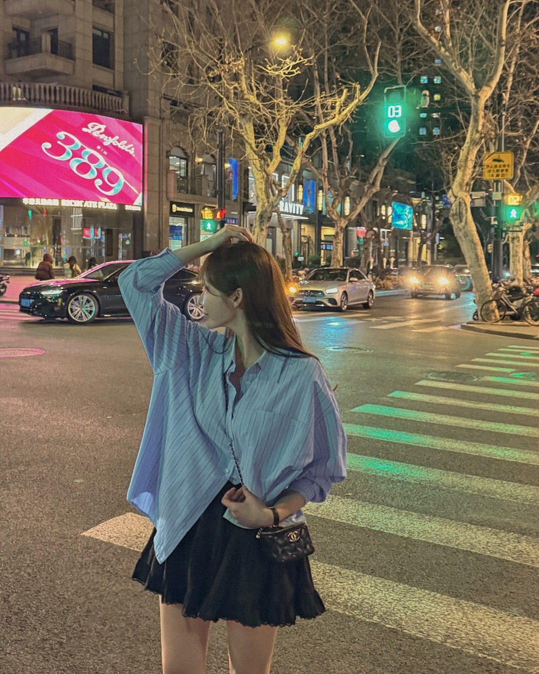 ナナストライプシャツ韓国ファッション レディース