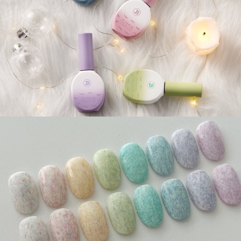 [GRACIA JIN B] 【WINTER STORY】 VELVET GLITTER GEL 11ml 8色 セット / 暖かい冬デザインの新作