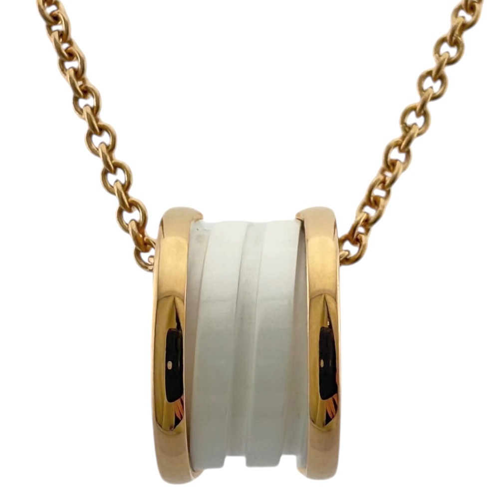 ブルガリ B-zero.1 ビー・ゼロワン ネックレス 18金 K18ピンクゴールド BVLGARI 中古