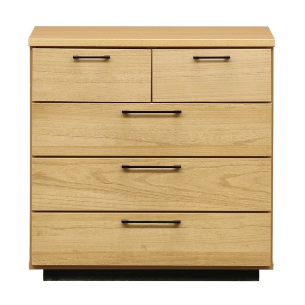 日本製 天然木 チェスト ４段 オイル塗装仕上げ 80cm幅 ナチュラル 完成品 タンス 衣類収納 引出し収納