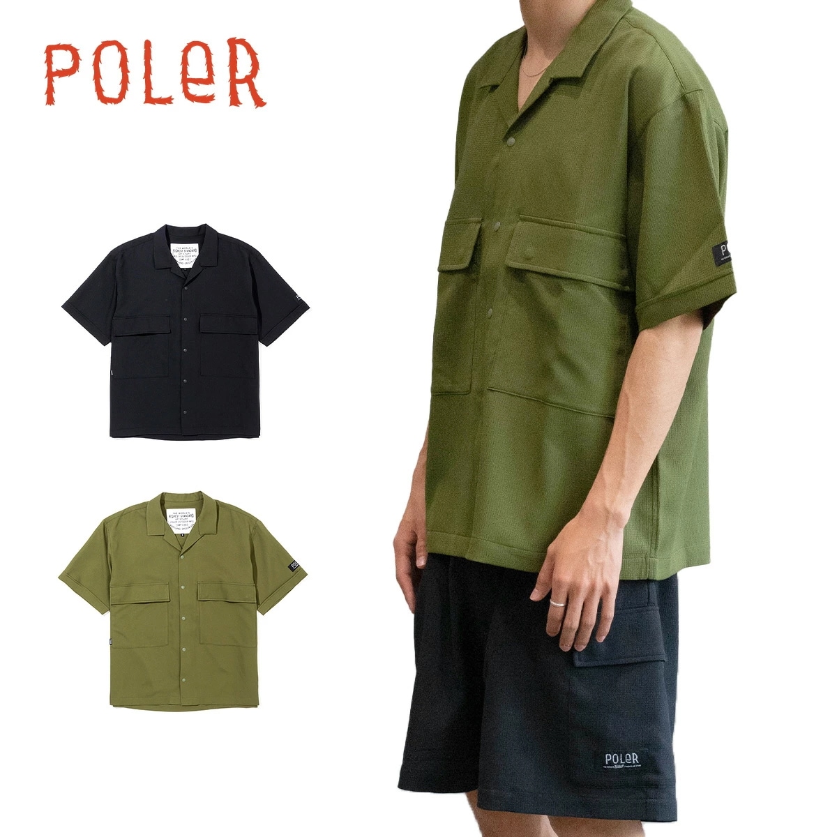 カジュアルシャツ Dot Air MULTI POCKET S/S COOL SHIRT ドットエア マルチポケット 半袖 クールシャツ オープンカラーシャツ メンズ トップス ビーチ