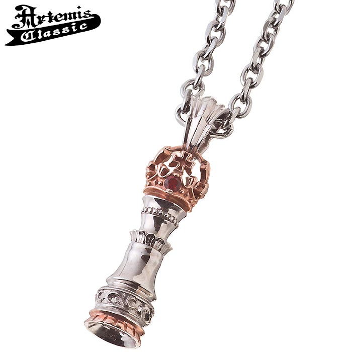 アルテミスクラシック Artemis Classic ホイッスル クイーン チェス シルバー ネックレス アクセサリー ガーネット ACP0318ACCN0044