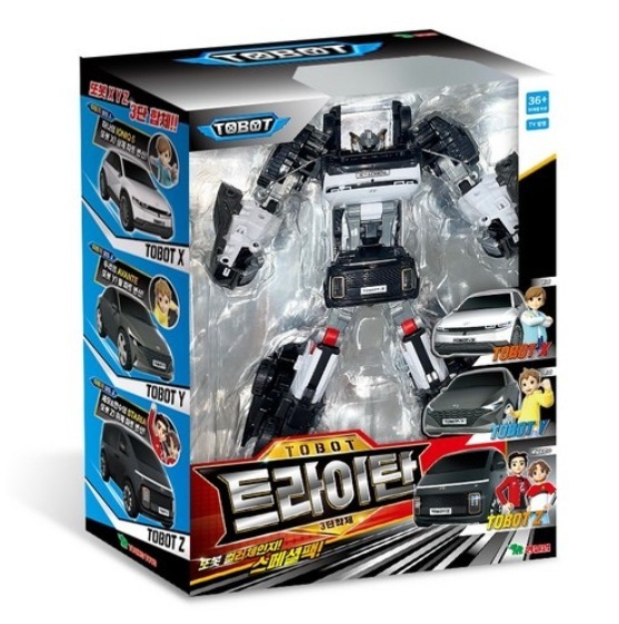 TOBOT/トライタン/スペシャルパック/カラーチェンジ/大型サイズ/トボットX Y Z 合体/三段自動車合体ロボット/ミニカー/変身ロボット/韓国アニメ/ロボット玩具/正品/2024