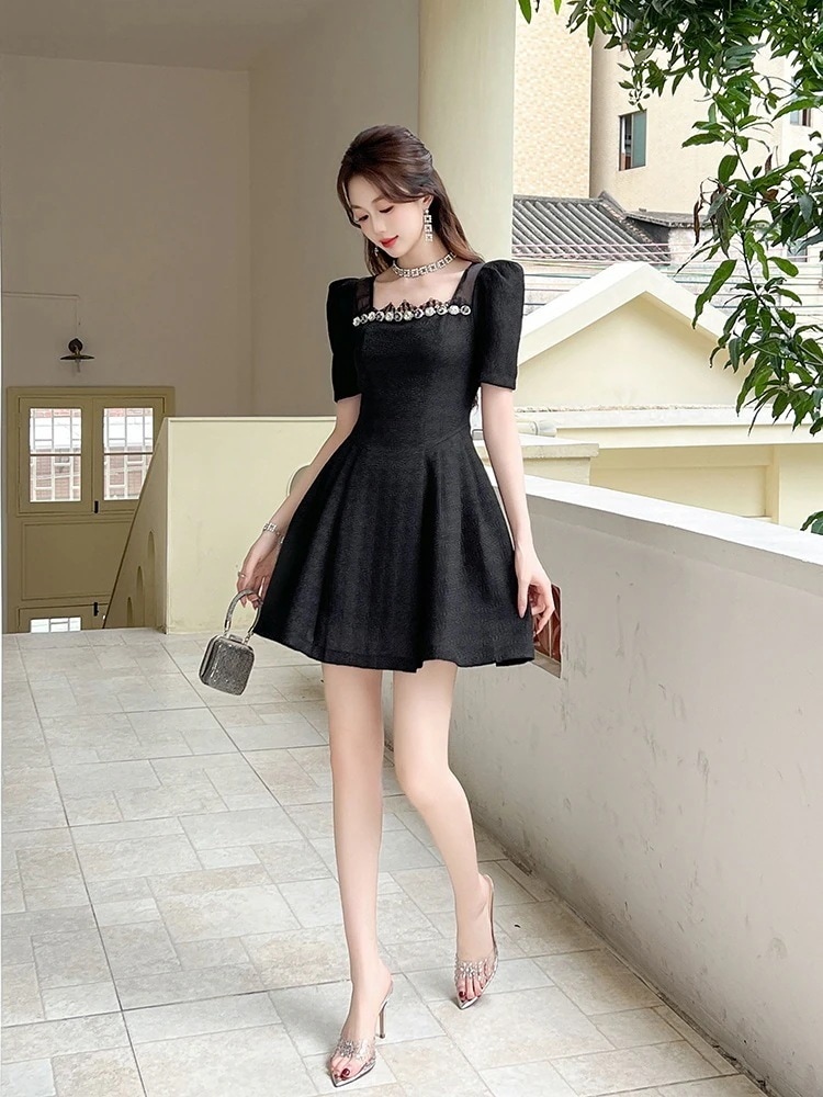 【JY.上品】 2025夏新品 お姫様 ショートワンピース 誕生日 ドレス パーティー キャバ 大人 同窓会 披露宴 卒業式 結婚式 演奏会 ウェディング 二次会 メガ割30%までに制限