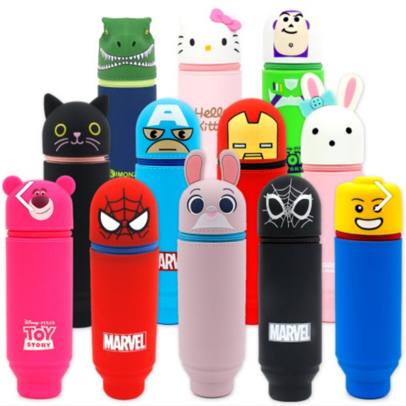 人気の春夏 韓国人筆箱 マーブルディズニーポーチ キャラクター筆箱 中学生 ペンケース 高校生 かわいい鉛筆立て