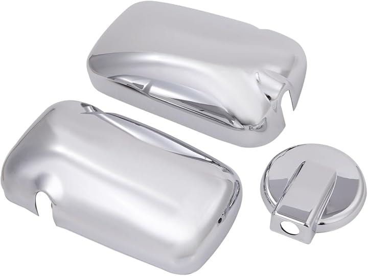 日野 エアループ デュトロ メッキ ミラーカバー セット アンダーカバー サイドミラー 140φ H23.7～ クローム トヨタ ダイナ (スモーク フィルム コーティング ステー バ)