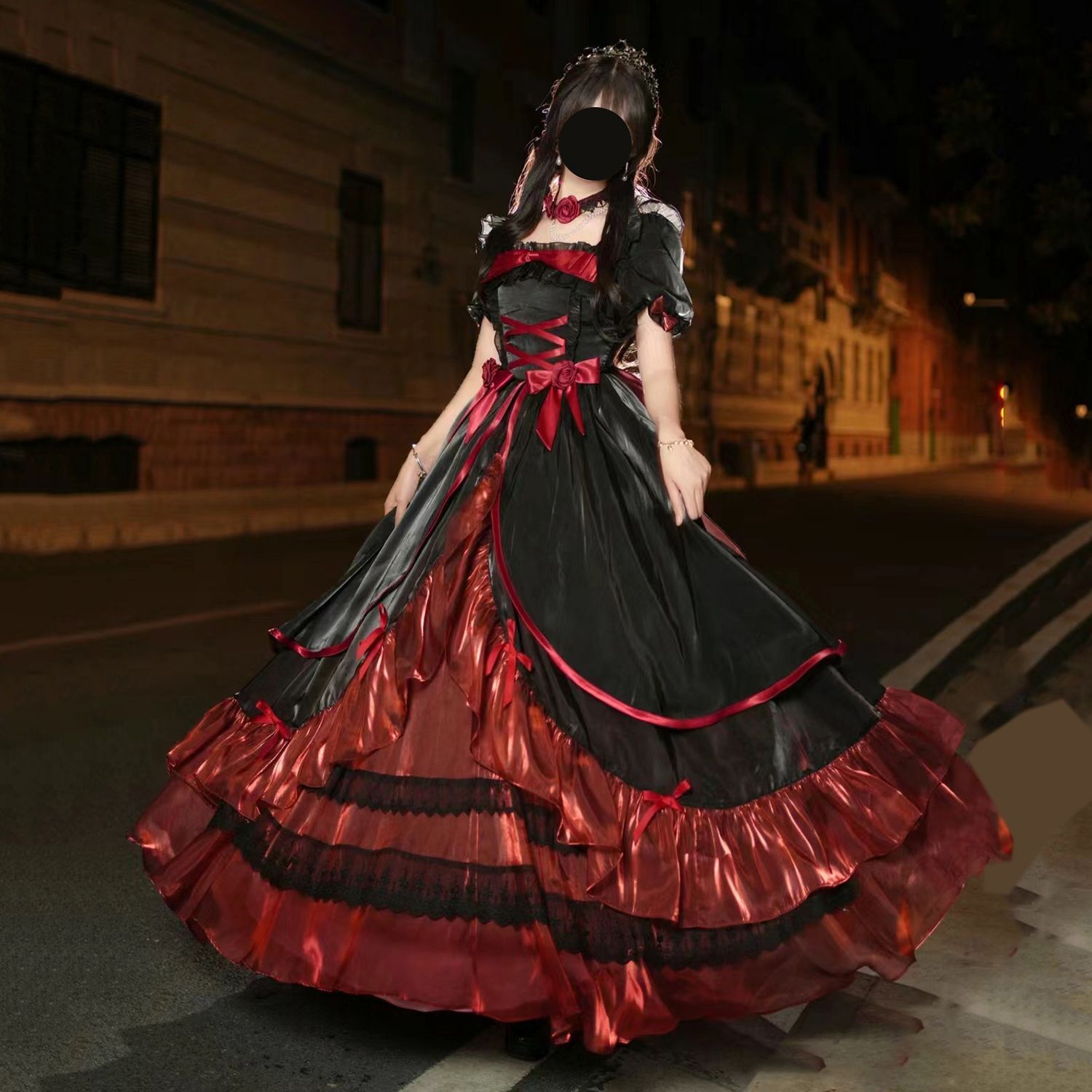 和服コスチュームコスチュームビッグスカート ロング 成人式 誕生日ドレス ロリータ プリンセスドレス ロリータ フライトダイアリー ウェディング ウーフー